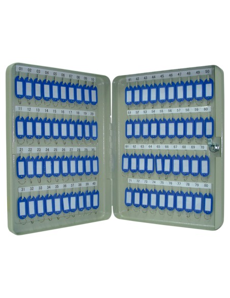 Armario metalico portallaves q connect 370x280x60 mm para 80 llaves