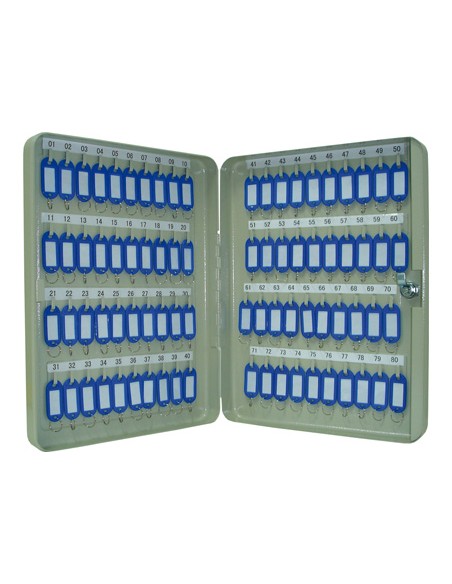 Armario metalico portallaves q connect 370x280x60 mm para 80 llaves