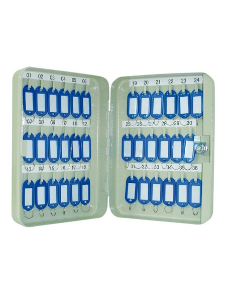 Armario metalico portallaves q connect 250x180x60 mm para 36 llaves