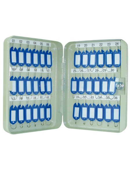 Armario metalico portallaves q connect 250x180x60 mm para 36 llaves