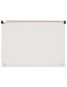 Carpeta dossier liderpapel a5 cierre de cremallera transparente