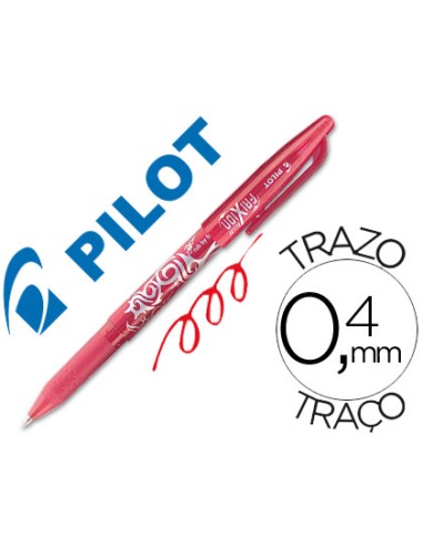 Boligrafo pilot frixion borrable rojo