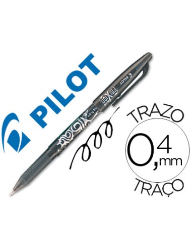 Boligrafo pilot frixion borrable negro