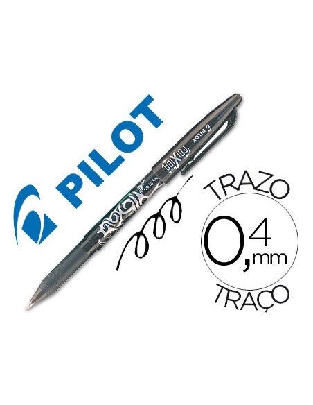 Boligrafo pilot frixion borrable negro