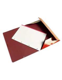 Carpeta liderpapel gomas folio 3 solapas carton plastificado colores surtidos