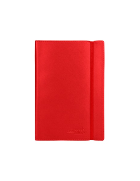 Libreta indice liderpapel similpiel a7 120 hojas 70g m2 color rojo