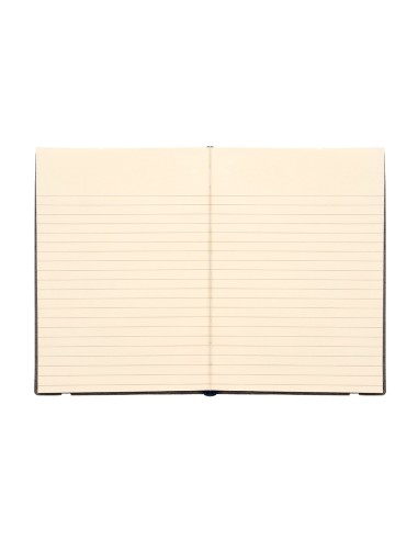 Libreta liderpapel simil piel a5 120 hojas 70g m2 horizontal sin margen negro