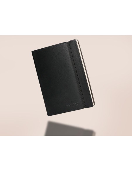 Libreta liderpapel simil piel a5 120 hojas 70g m2 horizontal sin margen negro Libreta liderpapel simil piel a5 120 hojas 70g m2 horizontal sin margen negro