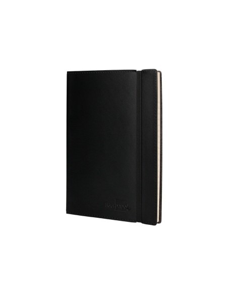 Libreta liderpapel simil piel a5 120 hojas 70g m2 horizontal sin margen negro Libreta liderpapel simil piel a5 120 hojas 70g m2 horizontal sin margen negro