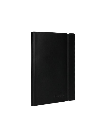 Libreta liderpapel simil piel a5 120 hojas 70g m2 horizontal sin margen negro Libreta liderpapel simil piel a5 120 hojas 70g m2 horizontal sin margen negro