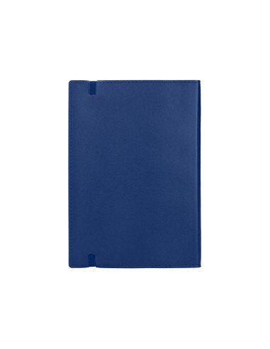 Libreta liderpapel simil piel a5 120 hojas 70g m2 horizontal sin margen azul