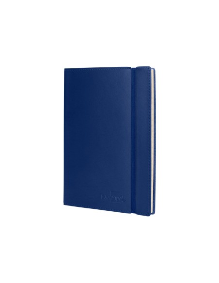 Libreta liderpapel simil piel a5 120 hojas 70g m2 horizontal sin margen azul Libreta liderpapel simil piel a5 120 hojas 70g m2 horizontal sin margen azul