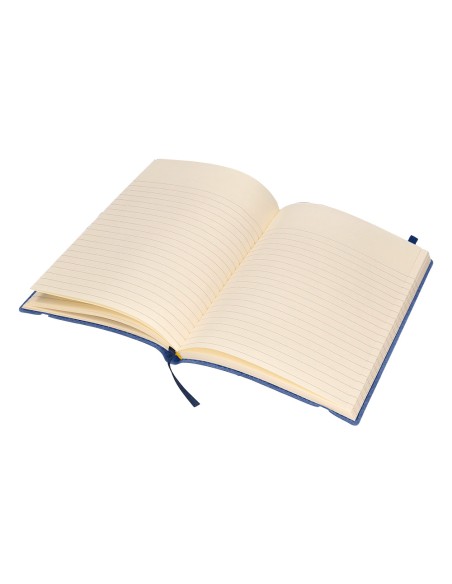 Libreta liderpapel simil piel a5 120 hojas 70g m2 horizontal sin margen azul Libreta liderpapel simil piel a5 120 hojas 70g m2 horizontal sin margen azul
