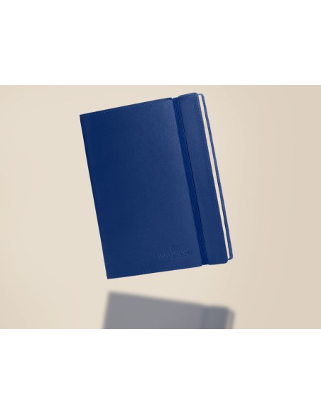 Libreta liderpapel simil piel a5 120 hojas 70g m2 horizontal sin margen azul Libreta liderpapel simil piel a5 120 hojas 70g m2 horizontal sin margen azul