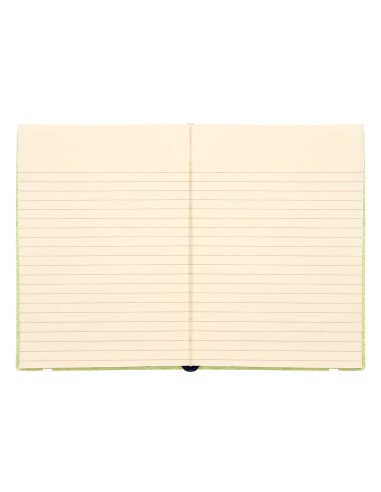 Libreta liderpapel simil piel a6 120 hojas 70g m2 horizontal sin margen verde