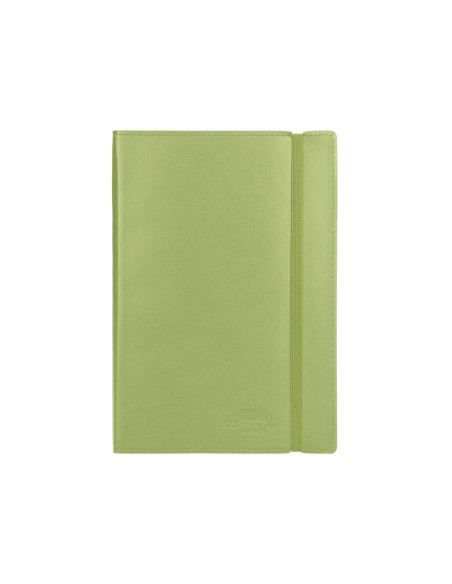 Libreta liderpapel simil piel a6 120 hojas 70g m2 horizontal sin margen verde Libreta liderpapel simil piel a6 120 hojas 70g m2 horizontal sin margen verde