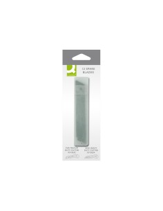 Repuesto cuter ancho metalico q connect 05x18 mm estuche de12 cuchillas