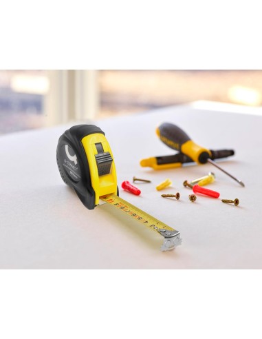 Flexometro q connect con freno material antichoque 19 mm de ancho longitud 5 mt