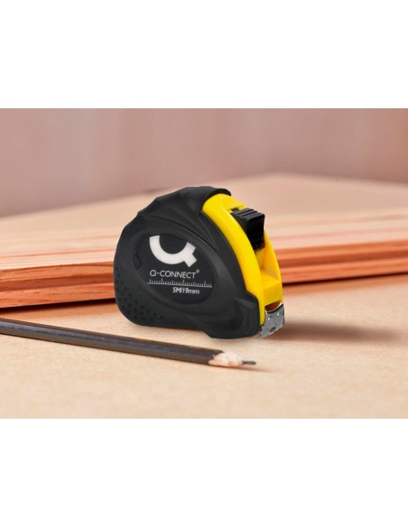 Flexometro q connect con freno material antichoque 19 mm de ancho longitud 5 mt