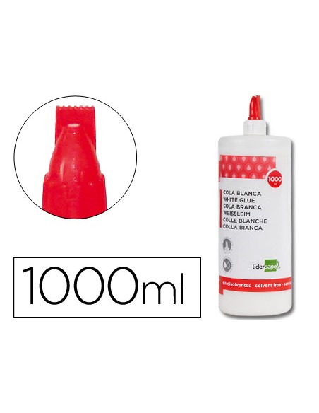 Pegamento cola blanca lavable liderpapel bote de 1000 ml Pegamento cola blanca lavable liderpapel bote de 1000 ml