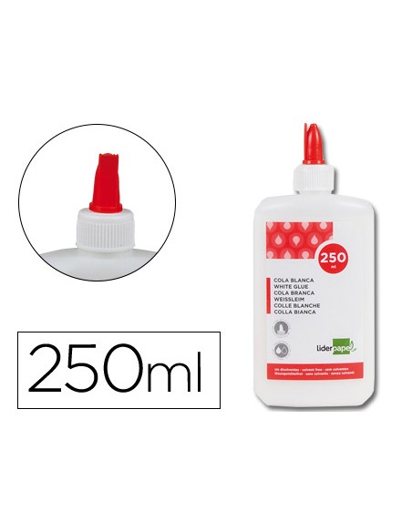 Pegamento cola blanca lavable liderpapel bote de 250 ml Pegamento cola blanca lavable liderpapel bote de 250 ml