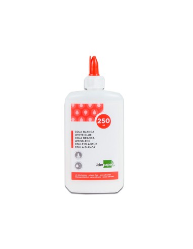 Pegamento cola blanca lavable liderpapel bote de 250 ml