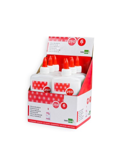Pegamento cola blanca lavable liderpapel bote de 250 ml Pegamento cola blanca lavable liderpapel bote de 250 ml