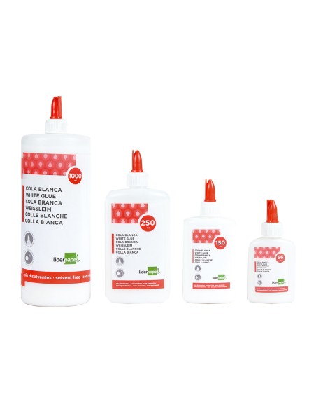 Pegamento cola blanca lavable liderpapel bote de 56 ml Pegamento cola blanca lavable liderpapel bote de 56 ml