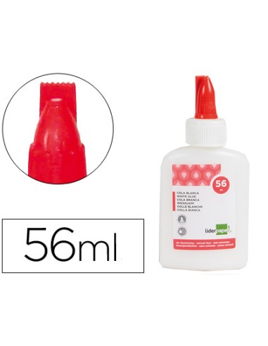 Pegamento cola blanca lavable liderpapel bote de 56 ml