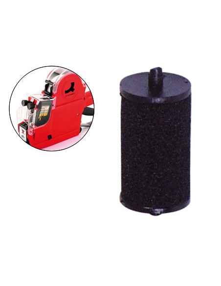 Rodillo entintador q connect 18 mm tinta color negro para etiquetadora q connect kf00711 Rodillo entintador q connect 18 mm tinta color negro para etiquetadora q connect kf00711