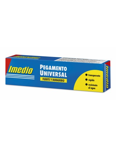 Pegamento imedio universal transparente banda azul 35 ml unidad