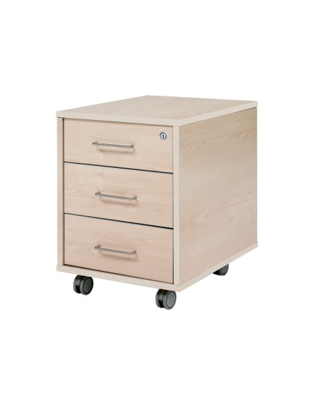 Cajonera rocada con 3 cajones serie store 58x40x595 acabado aa01 haya haya