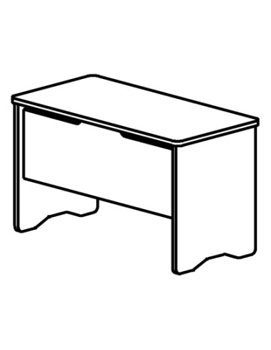 Mesa oficina rocada serie work 120x60 acabado aa01 haya haya