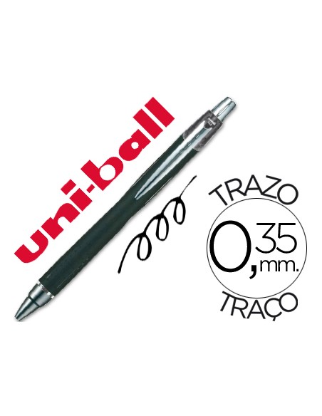 Boligrafo uni ball jetstream sxn 210 retractil tinta hibrida color negro