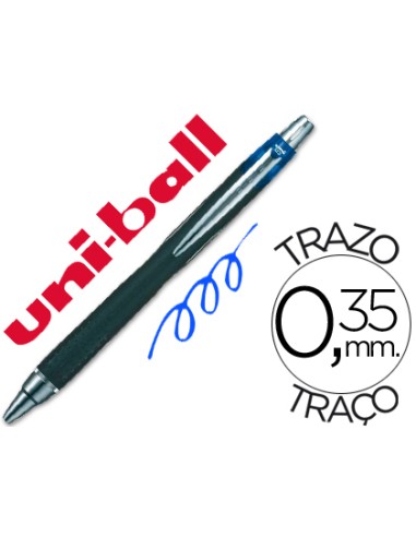 Boligrafo uni ball jetstream sxn 210 retractil tinta hibrida color azul