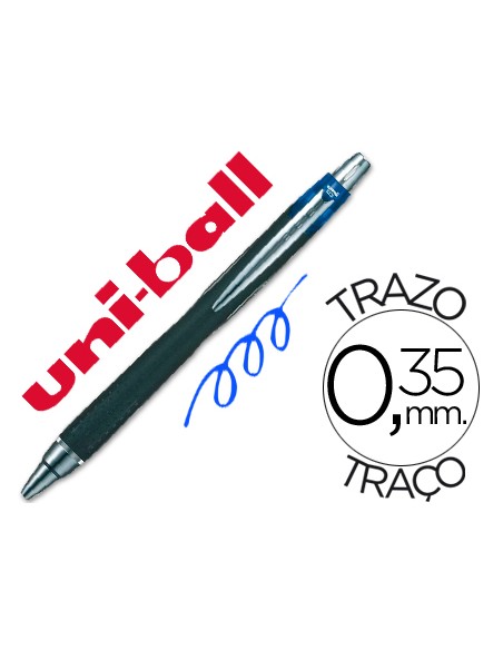 Boligrafo uni ball jetstream sxn 210 retractil tinta hibrida color azul