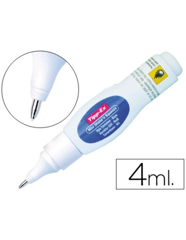 Corrector tipp ex lapiz shake n squeeze mini con punta metalica 4 ml