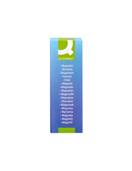 Iman para sujecion q connect ideal para pizarras magneticas35 mm colores surtidos caja de 10 unidades
