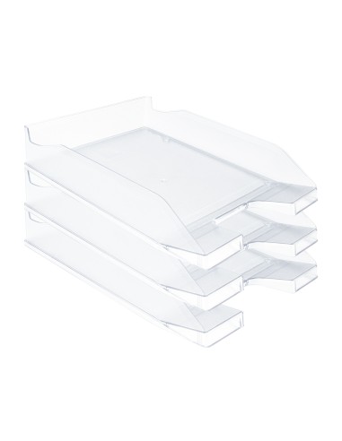 Bandeja sobremesa plastico q connect transparente 240x70x340 mm