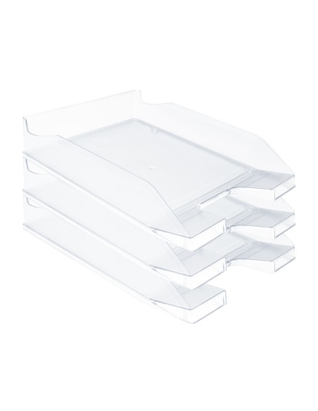 Bandeja sobremesa plastico q connect transparente 240x70x340 mm