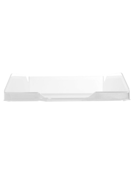 Bandeja sobremesa plastico q connect transparente 240x70x340 mm