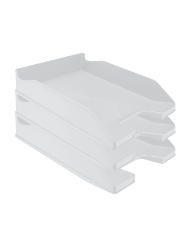Bandeja sobremesa plastico q connect gris opaco 240x70x340 mm