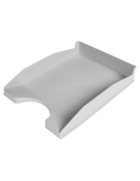 Bandeja sobremesa plastico q connect gris opaco 240x70x340 mm
