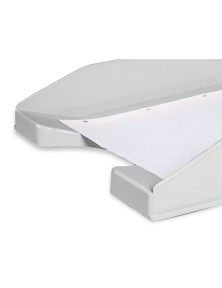 Bandeja sobremesa plastico q connect gris opaco 240x70x340 mm