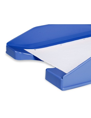 Bandeja sobremesa plastico q connect azul opaco 240x70x340 mm
