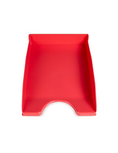 Bandeja sobremesa plastico q connect rojo opaco 240x70x340 mm