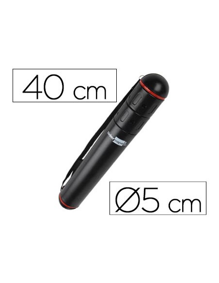 Portaplanos plastico liderpapel diametro 5 x 40 cm no extensible negro