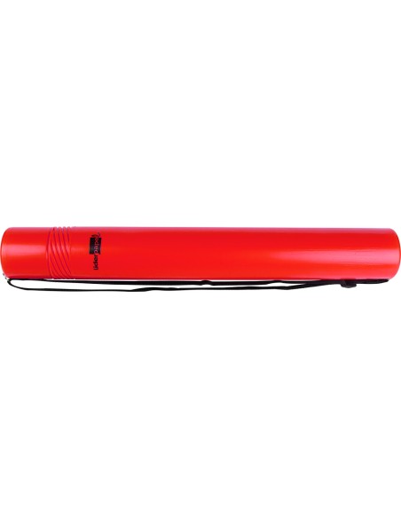 Portaplanos plastico liderpapel diametro 6 cm extensible hasta 80 rojo