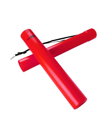 Portaplanos plastico liderpapel diametro 6 cm extensible hasta 80 rojo