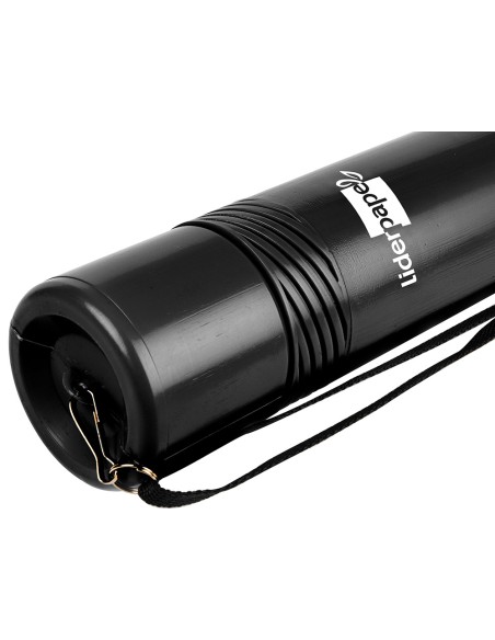 Portaplanos plastico liderpapel diametro 6 cm extensible hasta 80 negro
